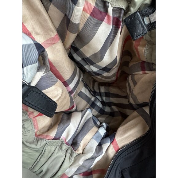 Burberry Nylon Leather Neutral Tote Shopper Bag - Picture 8 of 8